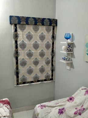 Regal Touch Roman Blind with Decorative Pelmet