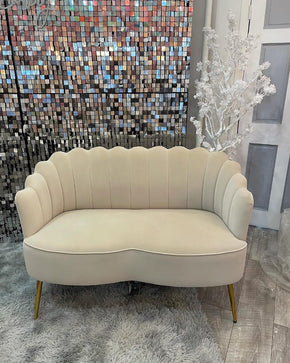 2-Seater Sofa with Crown-Inspired Line Design and Cushions for Ultimate Comfort