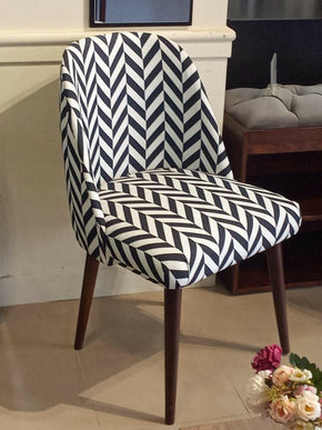 Accent Chair with Zigzag Design on Front and Seating Area