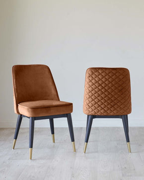 Stylish Accent Chair with Simple Front and Zigzag Design on Back