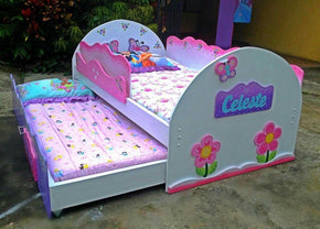 Castle Style Bed With Pull-Out Bed And Wardrobe Design Base