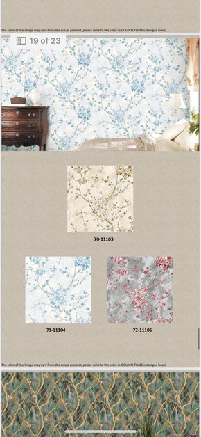 Vintage Floral Textured Wallpaper – Luxurious Look for Modern Homes