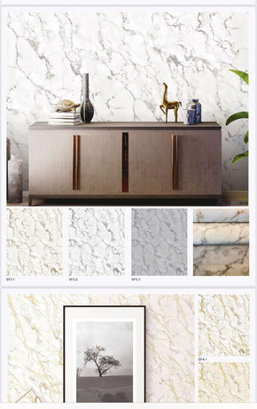 Modern Korean Self Marble Textured Wall Covering