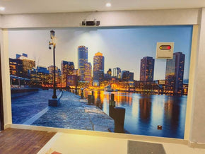 Building & Seaside Wall Picture – Printed on Durable Flex Paper