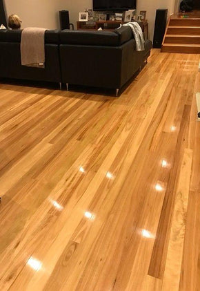 Wood Flooring – Glossy Finish, Light Brown with Varied Shades