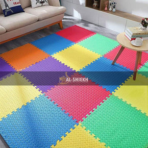 Kids EVA Flooring Tiles – Colorful Dots Design, 4 Colors Available
