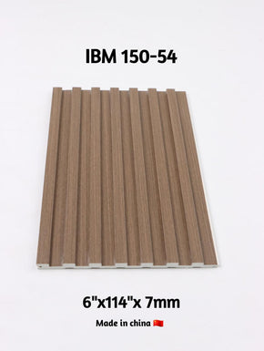 WPC Round Fluted Wall Panel – 6"x114", 7mm Thickness | Elegant Curved Design for Interior Walls